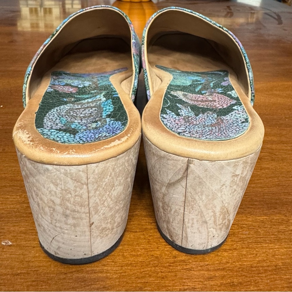 Johnny Was Caprina Clogs Multi Colored Floral Siz… - image 6